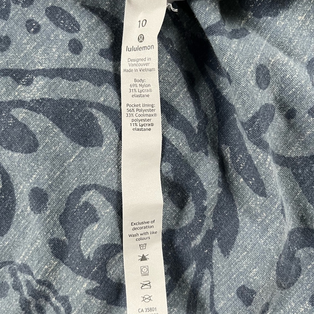 White Patterned Wunderunder Lululemon Leggings - image 3